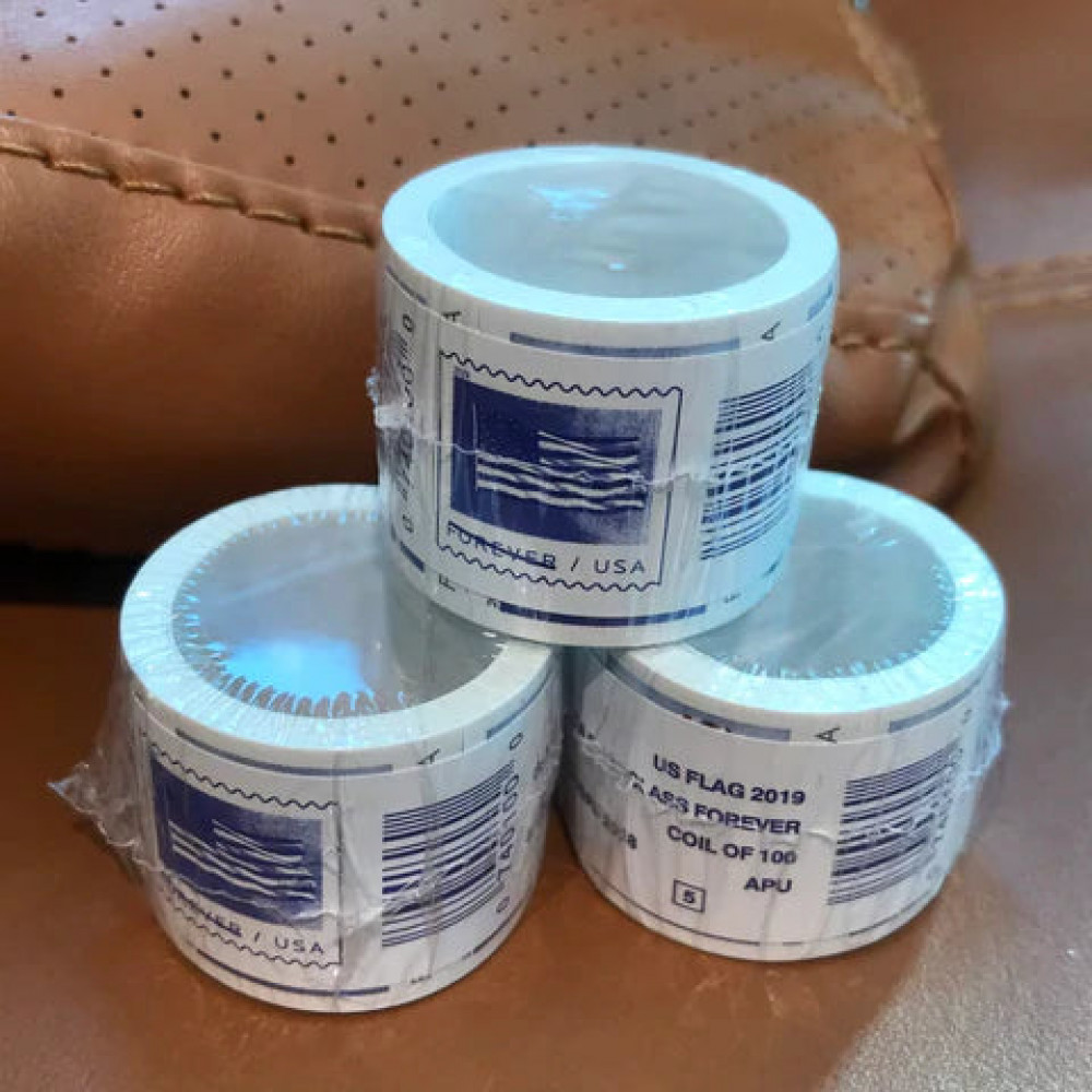 (2019) USPS Forever American Flag Stamps Rolls