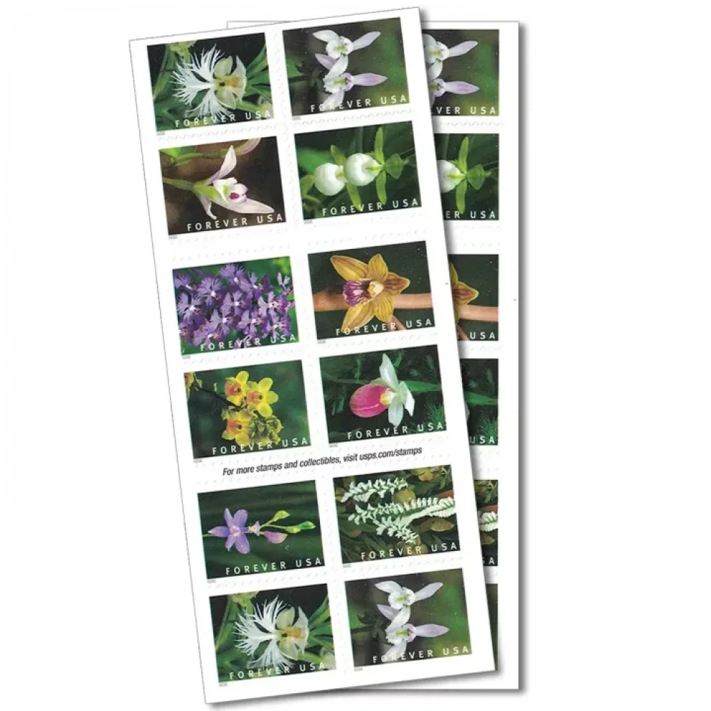(2020) USPS Wild Orchids Forever Postage Stamps